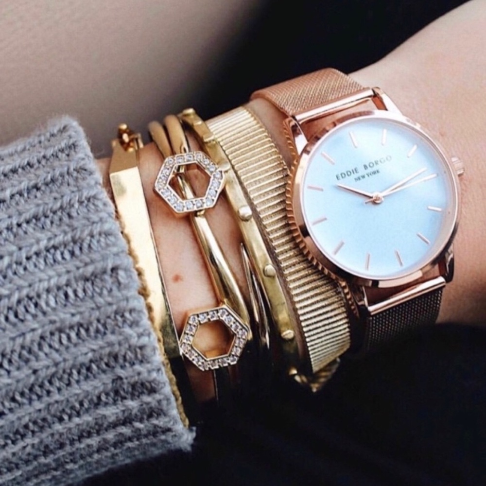 NWT Eddie Borgo Rose Gold Watch